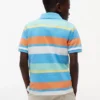 Polo stretch à rayures multicolores pour enfant Polo stretch à rayures multicolores pour enfant