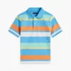 Polo stretch à rayures multicolores pour enfant Polo stretch à rayures multicolores pour enfant