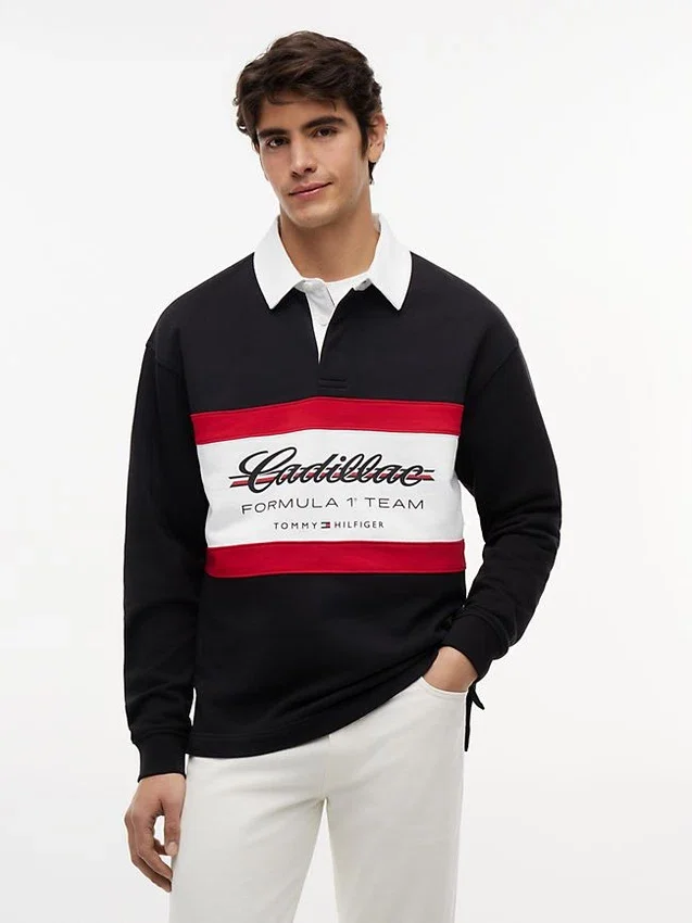 Polo Tommy x Cadillac F1® Team Script Rugby Polo Tommy x Cadillac F1® Team Script Rugby