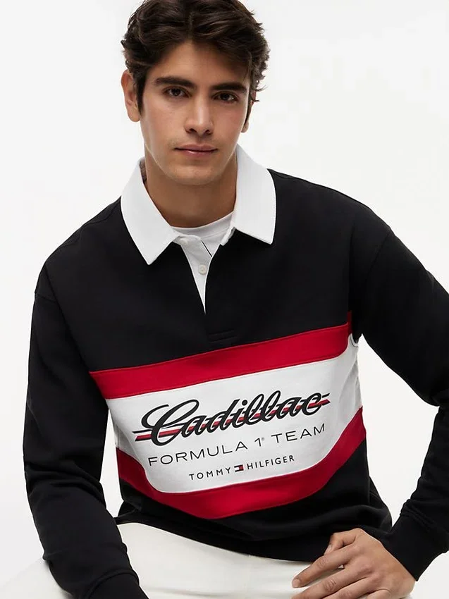 Polo Tommy x Cadillac F1® Team Script Rugby Polo Tommy x Cadillac F1® Team Script Rugby
