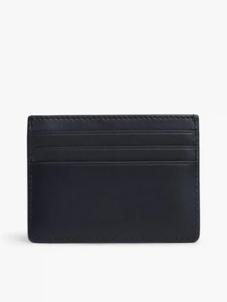 Porte-cartes en cuir avec logo drapeau sur toute la surface