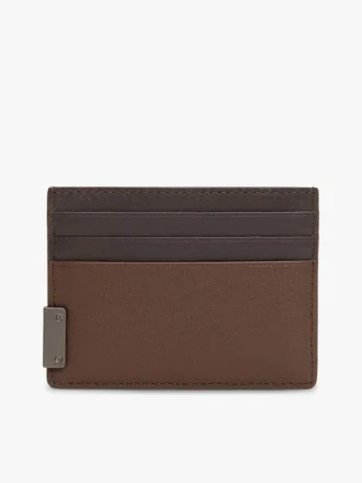 Porte-cartes en cuir grainé