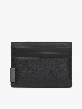 Porte-cartes en cuir grainé