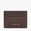 Porte-cartes en cuir grainé avec monogramme Porte-cartes en cuir grainé avec monogramme