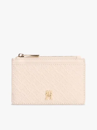 Porte-cartes à motif monogramme intégral
