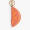 Porte-monnaie orange en forme de coin