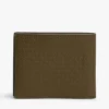 Portefeuille à deux volets en cuir avec logo drapeau sur toute la surface Portefeuille à deux volets en cuir avec logo drapeau sur toute la surface