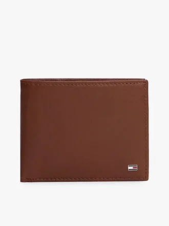 Portefeuille à deux volets en cuir grainé Portefeuille à deux volets en cuir grainé