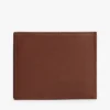 Portefeuille à deux volets en cuir grainé