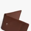 Portefeuille à deux volets en cuir grainé avec fermeture magnétique Portefeuille à deux volets en cuir grainé avec fermeture magnétique