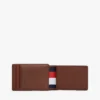 Portefeuille à deux volets en cuir grainé avec fermeture magnétique Portefeuille à deux volets en cuir grainé avec fermeture magnétique