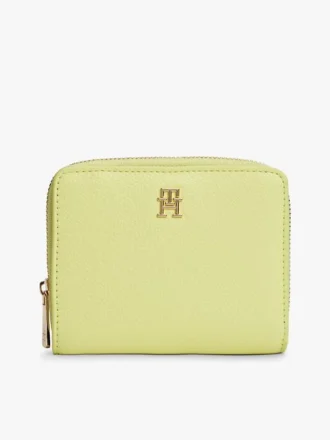Portefeuille zippé avec logo monogramme Portefeuille zippé avec logo monogramme