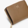 Portefeuille zippé avec logo monogramme Portefeuille zippé avec logo monogramme