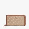 Portefeuille zippé en jacquard monogramme Portefeuille zippé en jacquard monogramme
