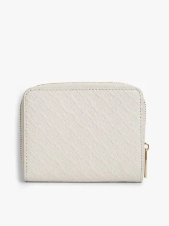 Portefeuille zippé à motif monogramme intégral