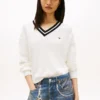 Pull à col en V et coupe ample Tommy Jeans Pull à col en V et coupe ample Tommy Jeans