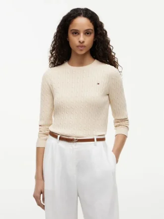Pull en maille torsadée Pull en maille torsadée
