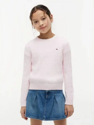 Pull en maille torsadée pour enfant