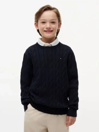 Pull en maille torsadée pour enfant