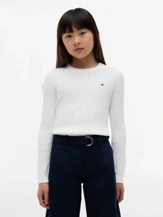 Pull en maille torsadée pour enfant