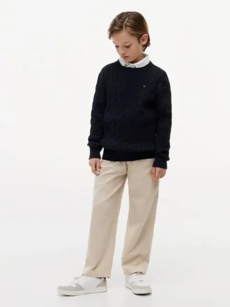 Pull en maille torsadée pour enfant