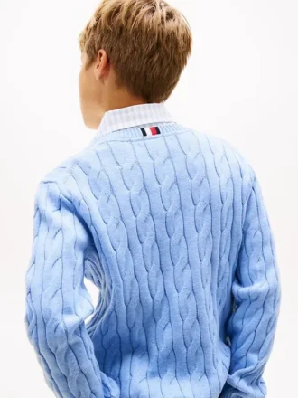 Pull en maille torsadée pour enfant