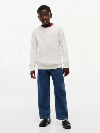 Pull en maille torsadée pour enfant