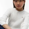 Pull en maille torsadée pour enfant