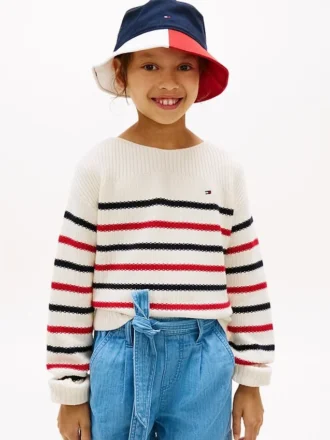 Pull à rayures marines pour enfant Pull à rayures marines pour enfant