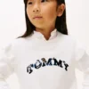 Pull à volants et logo à paillettes pour enfants Pull à volants et logo à paillettes pour enfants