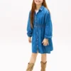 Robe-chemise en chambray pour enfant