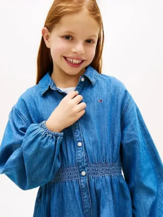 Robe-chemise en chambray pour enfant Robe-chemise en chambray pour enfant