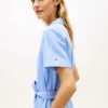 Robe chemise en lin et coton avec ceinture Robe chemise en lin et coton avec ceinture