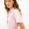 Robe chemise en lin et coton avec ceinture Robe chemise en lin et coton avec ceinture