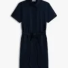 Robe chemise en lin et coton avec ceinture Robe chemise en lin et coton avec ceinture