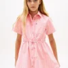 Robe chemise en popeline rayée pour enfant