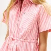 Robe chemise en popeline rayée pour enfant