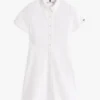 Robe chemise à œillets brodée pour enfant