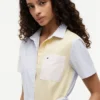 Robe chemise Oxford à rayures multiples
