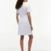 Robe chemise Oxford à rayures multiples