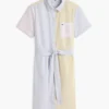 Robe chemise Oxford à rayures multiples