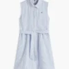 Robe chemise sans manches à ceinture pour enfant Robe chemise sans manches à ceinture pour enfant