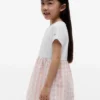 Robe combinée en seersucker vichy pour enfant