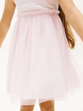 Robe combinée en tulle rayé pour enfant
