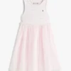 Robe combinée en tulle rayé pour enfant Robe combinée en tulle rayé pour enfant