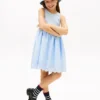 Robe combinée à œillets brodés pour enfant