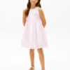 Robe combinée à œillets brodés pour enfant