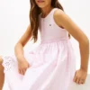 Robe combinée à œillets brodés pour enfant
