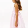 Robe combinée à œillets brodés pour enfant