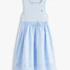 Robe combinée à œillets brodés pour enfant
